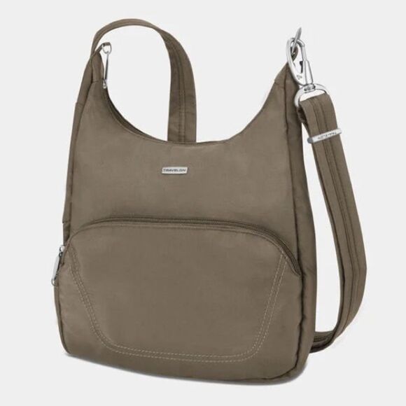 Travelon Anti-Theft Classical Essential Messenger, crossbody travel bag nutmeg - Picture 1 of 16